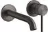 Gessi Flessa Unterputz-Einhebelmischer Waschtisch, Rosetten D65mm, Auslauf 146-116mm, Metall Schwarz gebürstet (54083707)