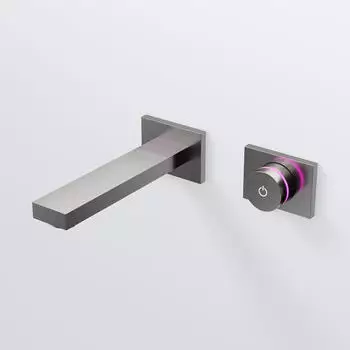 Steinberg iFlow Waschtischarmatur Unterputz Wandmontage Gunmetal geb&uuml;rstet (390 1816 BGM)