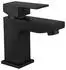 Home Deluxe Aquatic freistehende Standarmatur mit Handbrause, Schwarz, 112cm (AQUATIC)