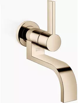 Dornbracht MEM Waschtisch-Wand-Einhandbatterie ohne Ablaufgarnitur, 185mm, Champagne (36805782-47)