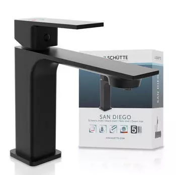Sch&uuml;tte SAN DIEGO Waschtischarmatur Hochdruck, Messing, schwarz (73271836-0)