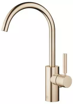 Dornbracht Meta Waschtisch-Einhandbatterie mit Ablaufgarnitur, Light Gold geb&uuml;rstet (33500661-27)