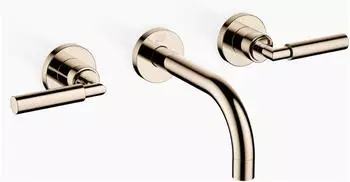 Dornbracht TARA Waschtisch-Wandbatterie ohne Ablaufgarnitur Champagne 22kt Gold (36707882-47)