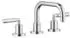 Dornbracht Tara Waschtisch-3-Lochbatterie mit Ablaufgarnitur, 166mm, Dark Chrome (20705882-19)