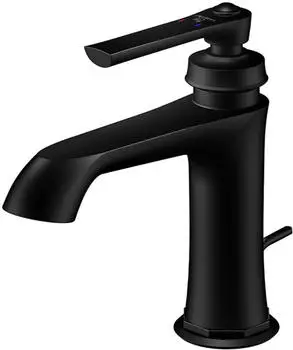 Steinberg Serie 350 Einhebel-Waschtischarmatur S-Size mit Ablaufgarnitur, schwarz matt (3501000S)