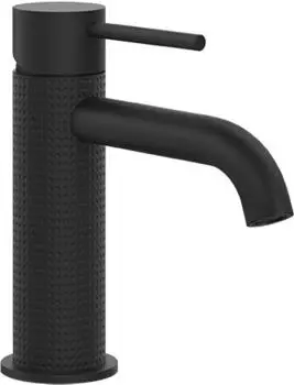 Gessi 316 Cesello Waschtisch-Einhebelmischer ohne Ablaufgarnitur, Ausladung 122mm, Schwarz Matt (54402299)
