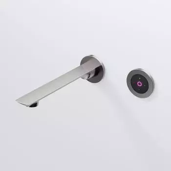 Steinberg Serie 290 Vollelektronische Wand-Waschtischarmatur, Gunmetal geb&uuml;rstet (290 1814 E BGM)