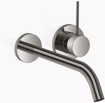 Dornbracht META SLIM Waschtisch-Wand-Einhandbatterie ohne Ablaufgarnitur 250mm Dark Chrome (36861662-19)