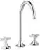 Dornbracht Vaia Waschtisch-Dreilochbatterie mit Ablaufgarnitur, Champagne gebürstet, 168mm (20713809-46)