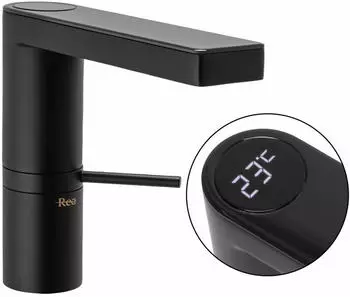 Rea Amar LCD Waschtischarmatur, Schwarz, Niederdruck (REA-B2065)