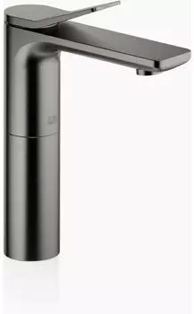 Dornbracht Liss&eacute; Waschtisch-Einhandbatterie mit erh&ouml;htem Standfu&szlig; Dark Platinum geb&uuml;rstet (33526845-99)