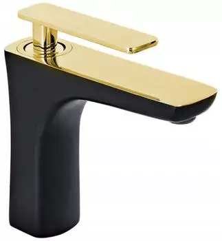Mexen Indus Waschtischarmatur Schwarz/Gold (744600-75)