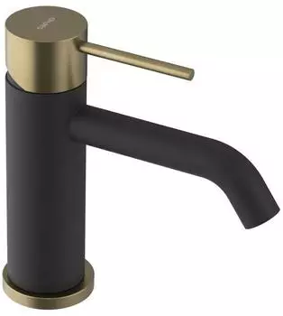 Sapho Ultramix Waschtischarmatur Schwarz matt/Gold matt (UT002BG)
