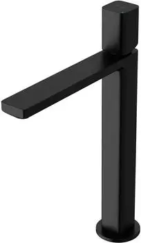 doporro Waschtischarmatur Einhebelmischer Schwarz matt 30,9cm eckig (WAO-7901)