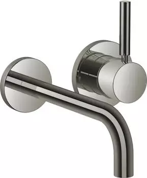 Dornbracht META Waschtisch-Wand-Einhandbatterie mit Einzelrosetten, dark chrome (36862660-19)