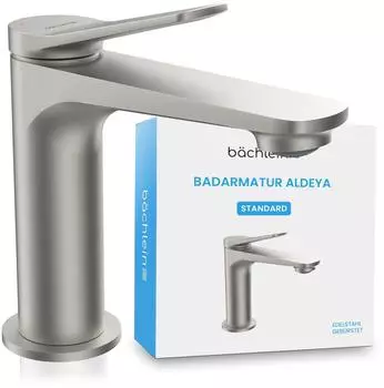 B&auml;chlein Aldeya Einhebelmischer, Keramikkartusche, Edelstahl geb&uuml;rstet