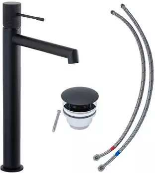 Sch&ouml;ner Wohnen Kadia Waschtischarmatur Mattschwarz, Auslaufh&ouml;he 24,2cm, max. 5L/min
