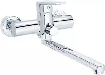 Deante Tubo Waschtischarmatur Wand, verlängerter Auslauf, chrom (BUT056M)