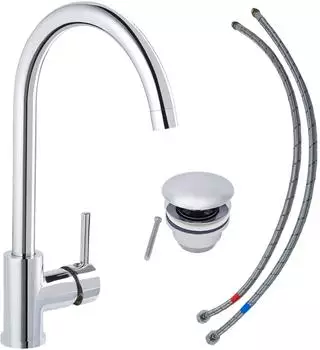 Sch&ouml;ner Wohnen Cantis Hohe Waschtischarmatur wassersparend 5L/min Chrom