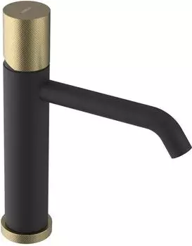 Sapho Ultratap Waschtischarmatur, schwarz matt/gold matt (UT004TBG)
