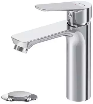 AM.PM Hit Waschtischarmatur chrom mit Klick-Ablaufgarnitur (FTA82100)