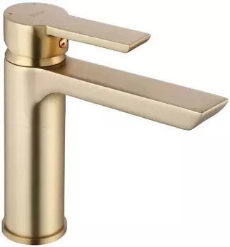 Rea Argus Waschtischarmatur niedrig, geb&uuml;rstetes Gold, Messing (REA-B6410)