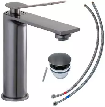 Schöner Wohnen Viola Waschtischarmatur Auslaufhöhe 13,5cm Industrial (Viola M)