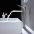 LuxusKollektion Waschtischarmatur Einhebelmischer 360° schwenkbar, gebürstetes Silber, 204mm Auslaufhöhe