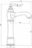 PaulGurkes Nostalgie Armatur, chrom, lang, für Aufsatzwaschbecken (PGCLASSIC17LX)