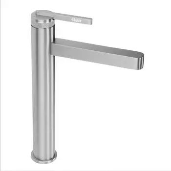 Rea Grace Waschtischarmatur geb&uuml;rstetes Nickel, hoch (REA-B8943)