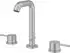GROHE Essence Waschtischarmatur 3-Loch mit Ablaufgarnitur, supersteel (20296DC1)