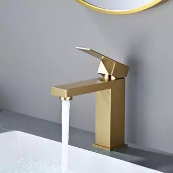 LuxusKollektion Waschtischarmatur Einhebel, Edelstahl 304, gold