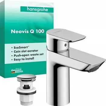 Hansgrohe Neovis Q Einhebel-Waschtischarmatur 100, chrom (71349000)
