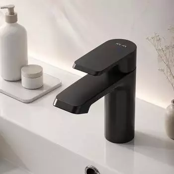 AM.PM Flash Einhebel-Waschtischarmatur Messing schwarz (FNA02122)