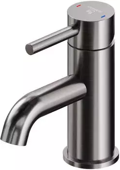 Steinberg Serie 100 Waschtischarmatur gunmetal geb&uuml;rstet, Ausladung 100mm (1001010BGM)