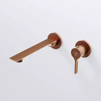Steinberg Serie 290 Waschtisch-Wand-Einhebelmischer, kupfer geb&uuml;rstet (290 1814 3 BC)