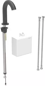 Geberit Piave Waschtischarmatur Standmontage, Generatorbetrieb, schwarz matt (116.166.14.1)