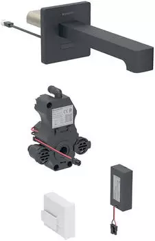 Geberit Brenta Waschtischarmatur Wandmontage, 170mm, mit Mischer, schwarz matt (116.274.14.1)
