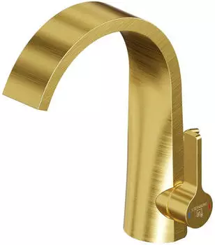 Steinberg Serie 280 Waschtischarmatur seitenbedient, gold geb&uuml;rstet (2801000BG)