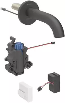 Geberit Piave Waschtischarmatur Unterputz, Thermostatmischer, elektronisch, schwarz, 220mm (116.287.14.1)
