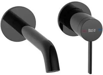 Roca Ona Wand-Waschtischmischer 17,5cm Ausladung, titanschwarz (A5A359ECN0)