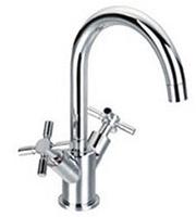 Steinberg Serie 250 Waschtisch-Zweigriffarmatur, Badarmaturen, 250 1500, chrom