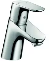 hansgrohe Focus 70 Waschtisch Armatur 31604000 chrom, mit Push-Open, Ablaufgarnitur