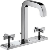 AXOR Citterio 3-Loch-Waschtischarmatur mit Kreuzgriffen Ausladung 14 cm,