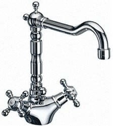 Herzbach Anais Classic Waschtischarmatur chrom mit Ablaufgarnitur (32.454000.2.01)