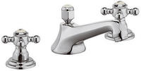 Kludi 1926 Waschtisch-3-Locharmatur DN 15, Ausladung 12,5 cm, Badarmaturen,