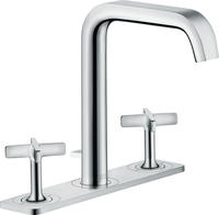 AXOR Citterio E 3-Loch Waschtischarmatur mit Montageplatte, Badarmaturen, 36116000,