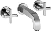 AXOR Citterio 3-Loch Waschtisch-Wandarmatur mit Kreuzgriffen, Badarmaturen, 39143000,