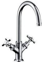 AXOR Montreux Zweigriff-Waschtischarmatur ohne Zugstange, Badarmaturen, 16506000,