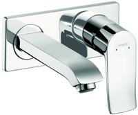 hansgrohe Metris Einhebel Wand Waschtischmischer LowFlow Unterputz, Badarmaturen,